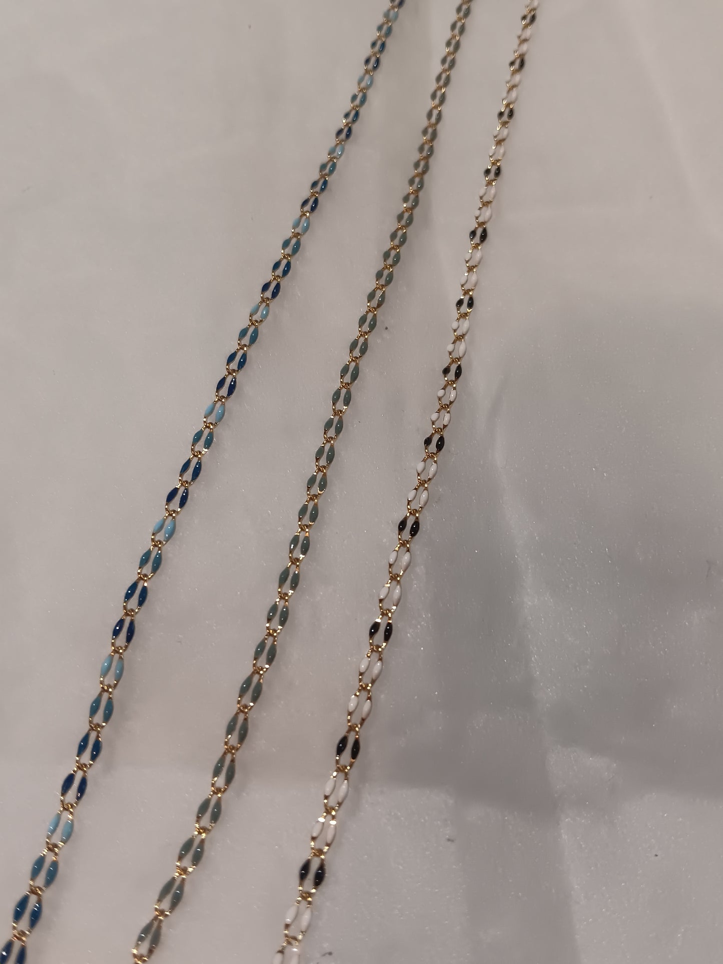 Permanent Jewelry- Enamel/ Stainless Steel Chains